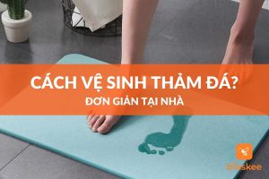cách vệ sinh thảm đá đơn giản