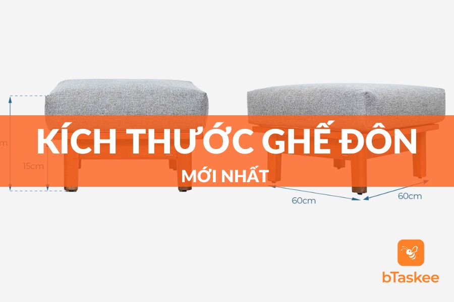 kích thước ghế đôn