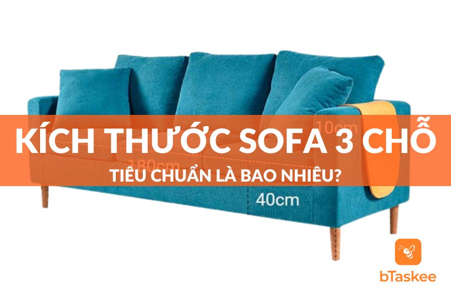 kích thước sofa 3 chỗ