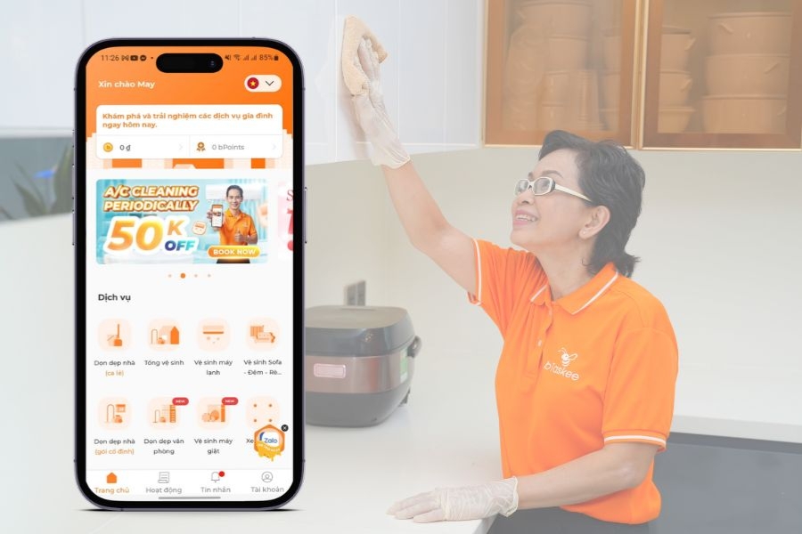 Màn hình chính của ứng dụng Kubet.