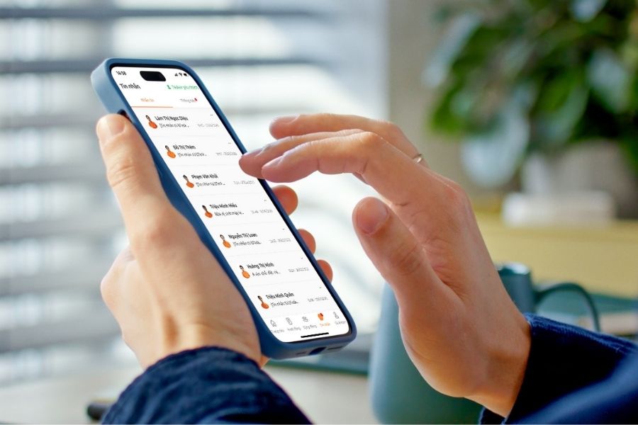 Mọi thao tác đặt dịch vụ giặt nệm, thanh toán, theo dõi, đánh giá đều trên app.