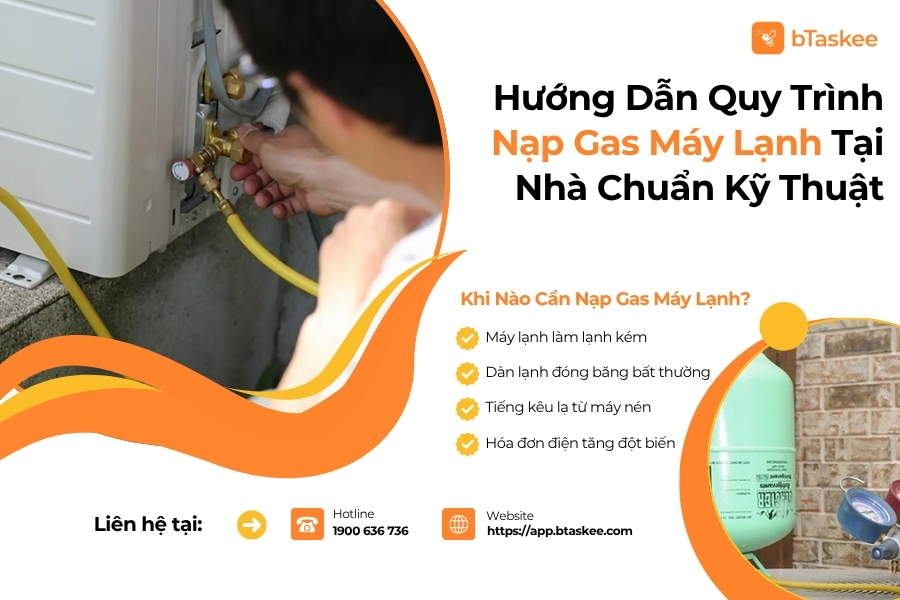 nạp gas máy lạnh