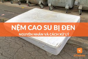 nệm cao su bị đen, nguyên nhân và cách xử lý