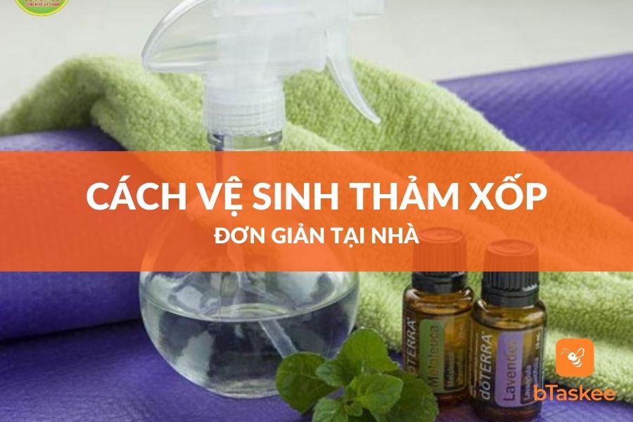 vệ sinh thảm xốp đơn giản tại nhà